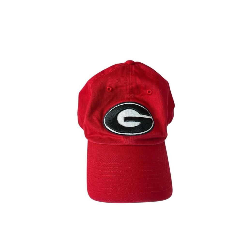 47 Brand Georgia Bulldogs Hat Red Clean Up Cotton Adjustable Strapback